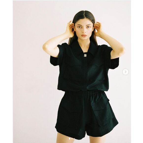 NWOT The Ashlynn MARY Safari Playsuit Black M/L - Picture 10 of 16